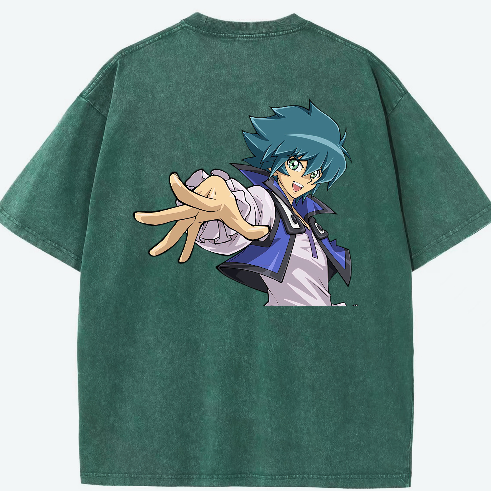 （画像用） 遊☆戯☆王 Yu-Gi-Oh! 綿100% ヴィンテージ風 半袖Tシャツ（背面プリント）